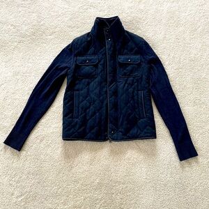 Banana Republic Jacket Medium Wool Sweater Quilted Coat Shacket